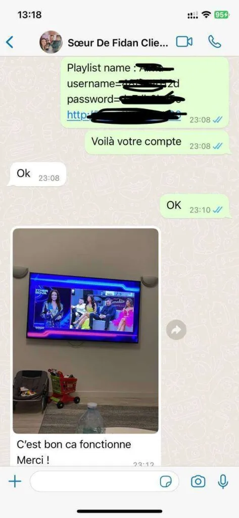 WhatsApp confirmation of 4K TV channel resolution